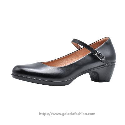 leather shoes lady style